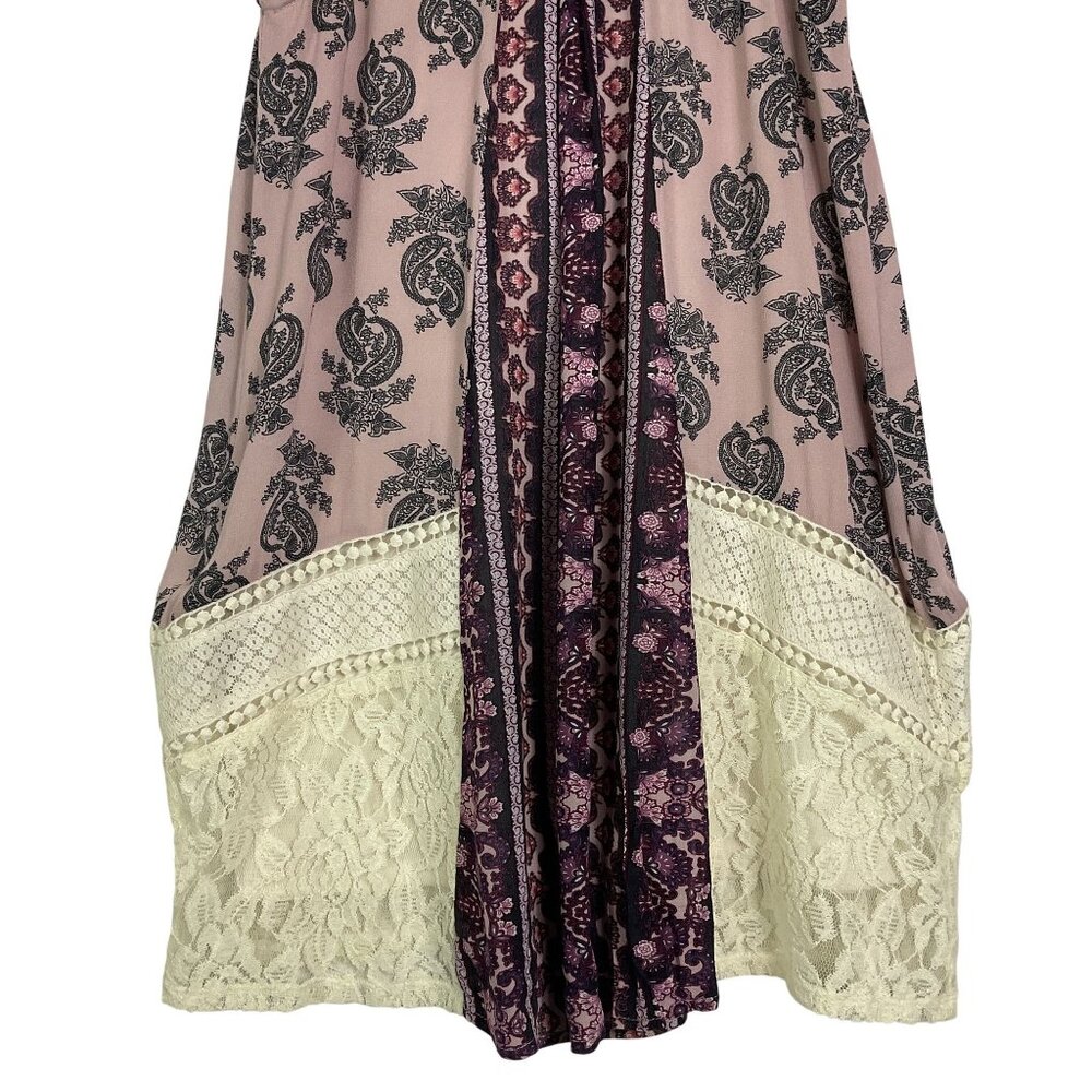 Altar'd State Swing Patchwork Lace Mini Dress, Sm… - image 6